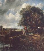 John Constable Flatford Lock 19April 1823 USA oil painting artist